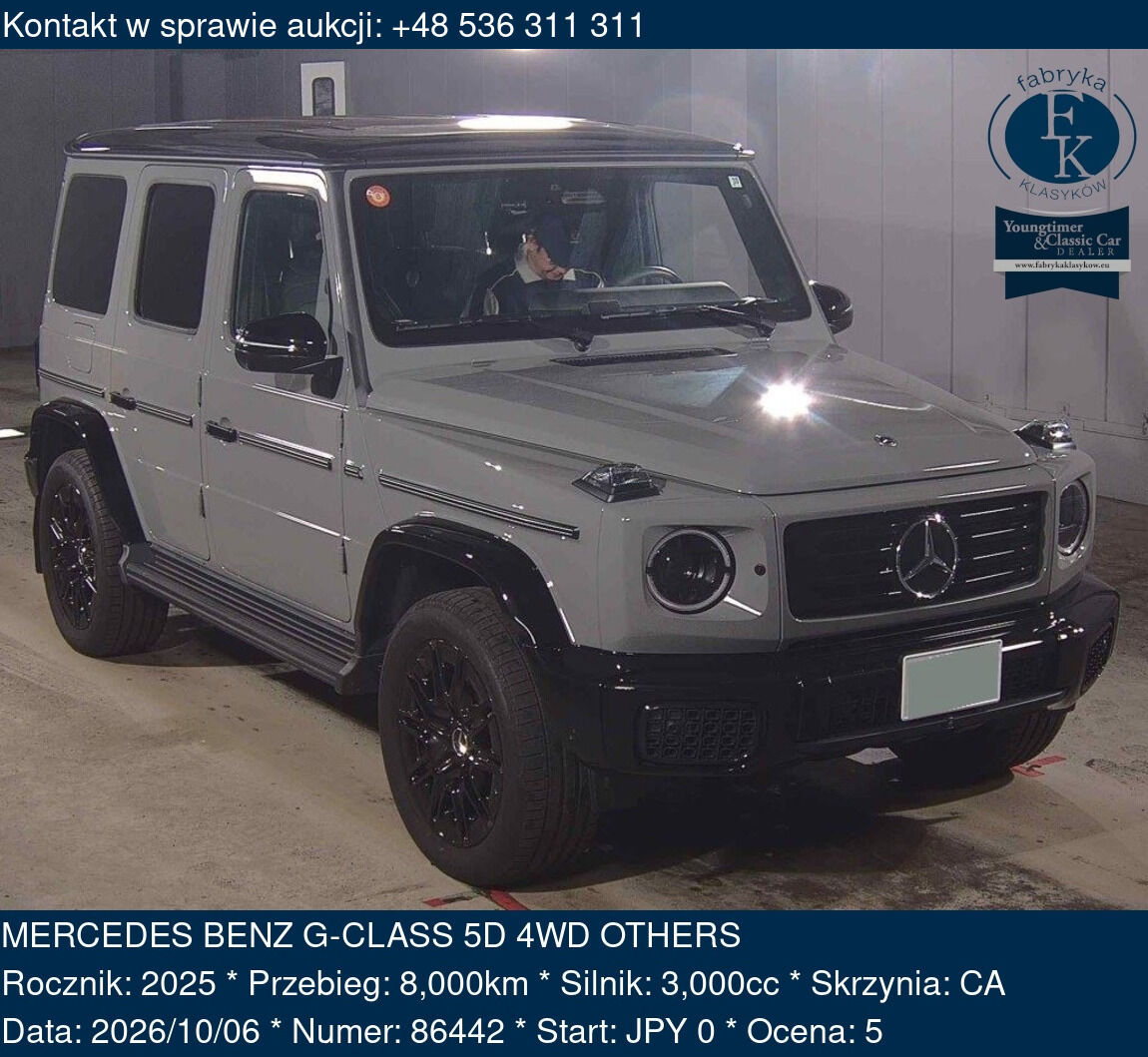 MERCEDES BENZ G-CLASS 5D 4WD OTHERS 2025 - zdjęcie 2