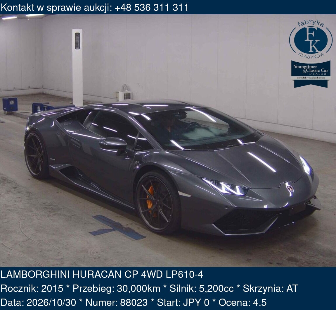 LAMBORGHINI HURACAN CP 4WD LP610-4 2015 - zdjęcie 2