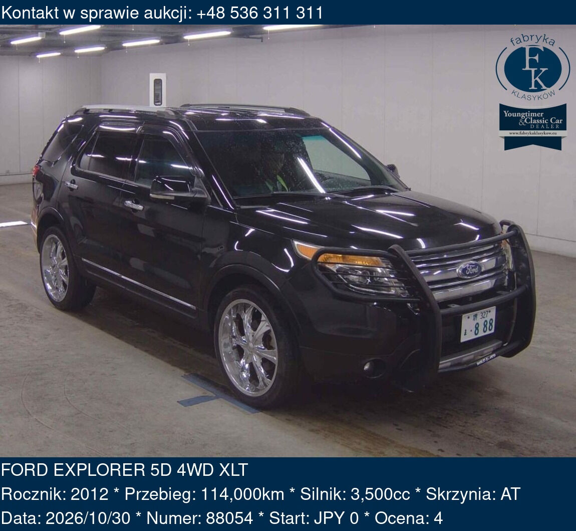 FORD EXPLORER 5D 4WD XLT 2012 - zdjęcie 2