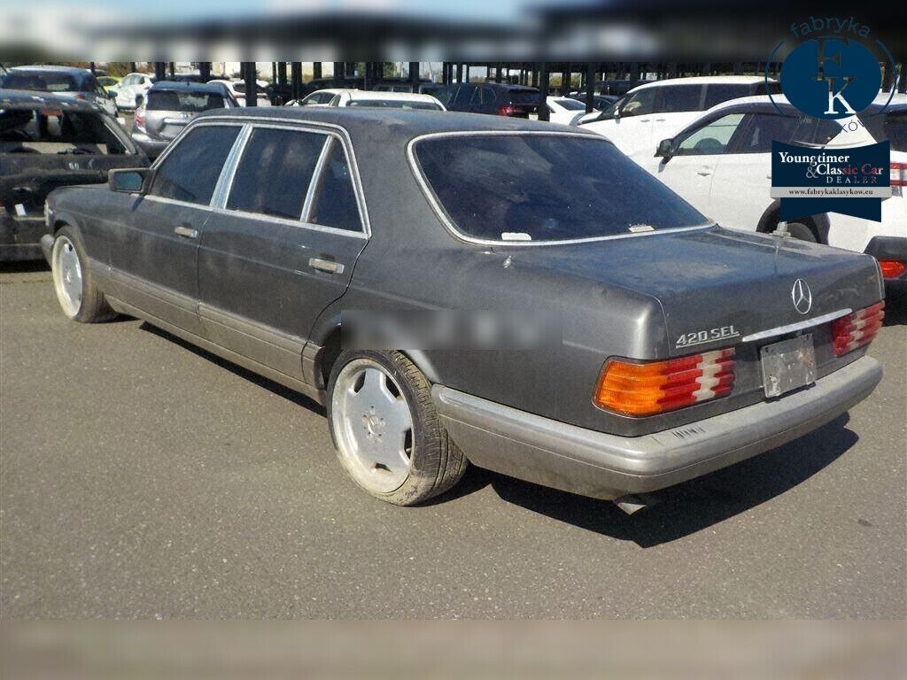 MERCEDES BENZ S-CLASS 4D 420SEL 1988 - zdjęcie 4