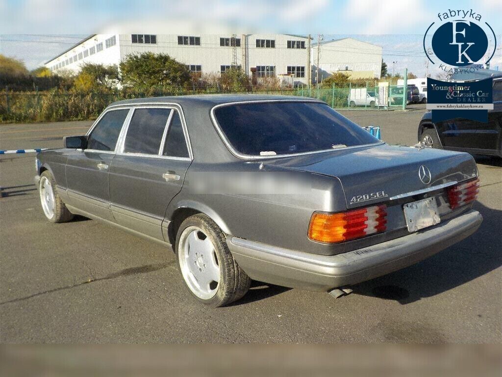 MERCEDES BENZ S-CLASS 4D 420SEL 1988 - zdjęcie 4