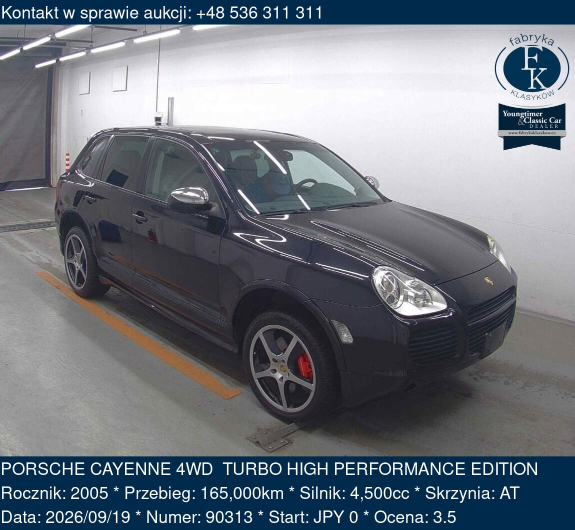 PORSCHE CAYENNE 4WD TURBO HIGH PERFORMANCE EDITION 2005 - zdjęcie 2