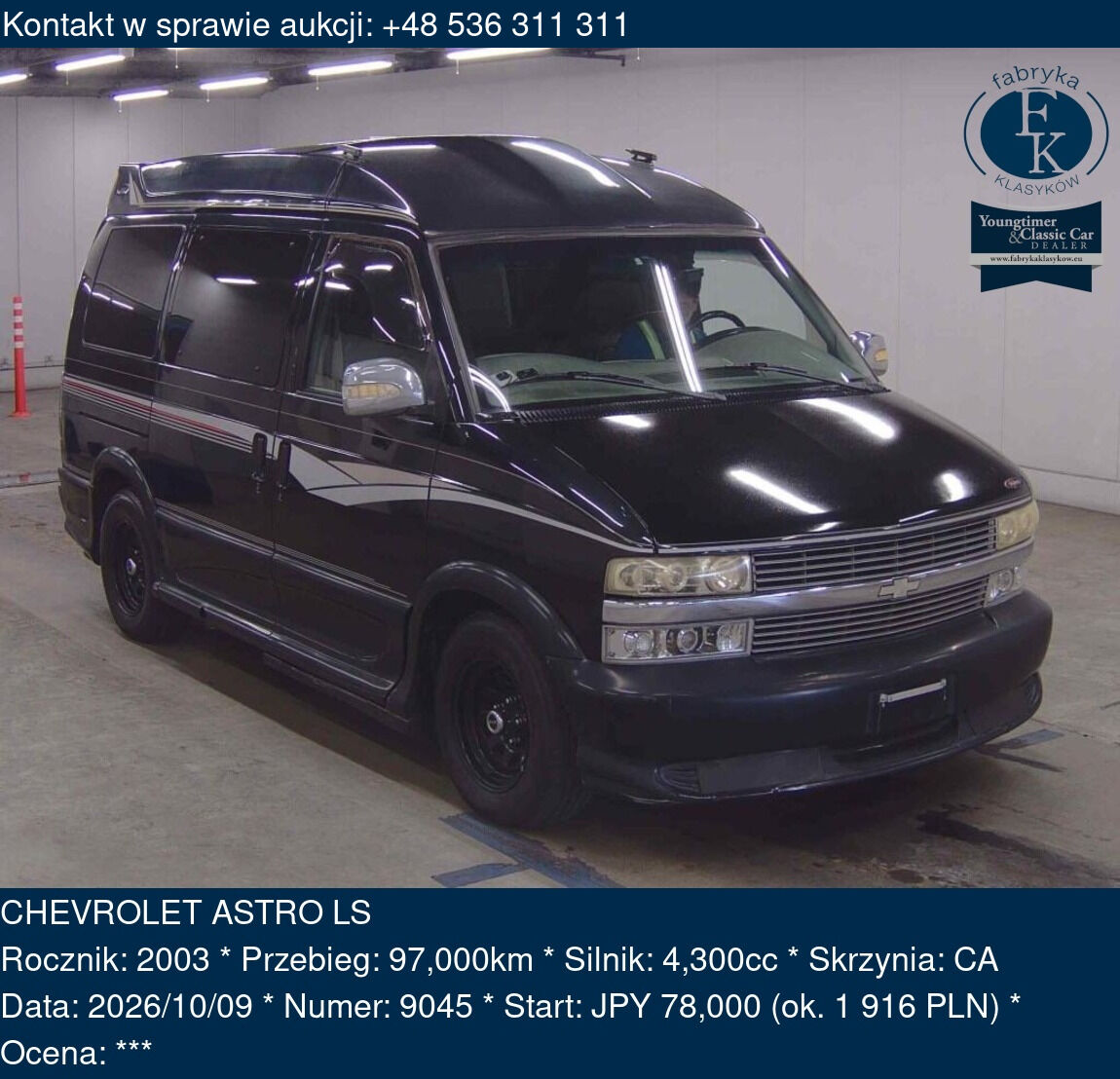 CHEVROLET ASTRO LS 2003 - zdjęcie 2