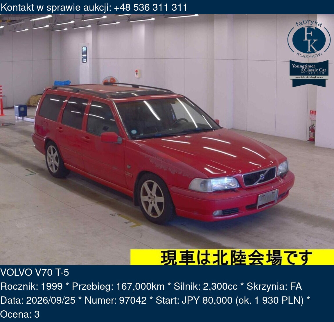 VOLVO V70 T-5 1999 - zdjęcie 2