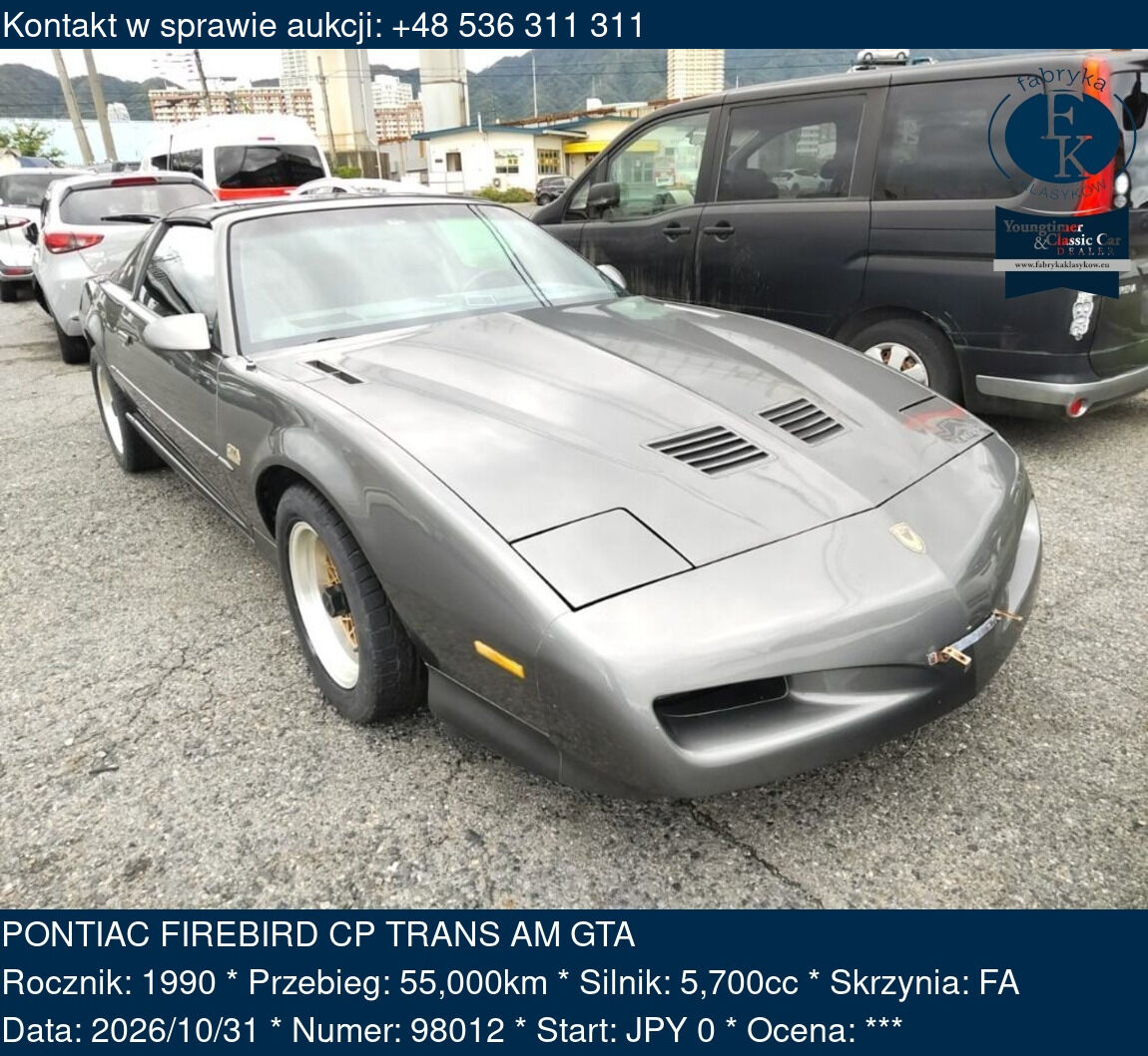 PONTIAC FIREBIRD CP TRANS AM GTA 1990 - zdjęcie 2