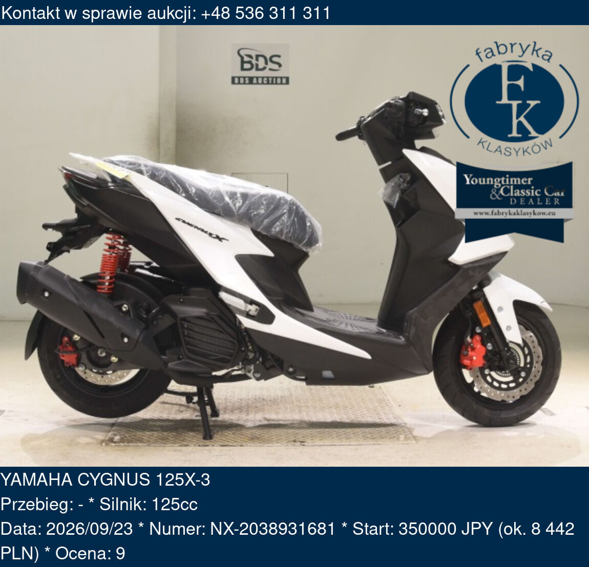 YAMAHA CYGNUS 125X-3  - zdjęcie 2