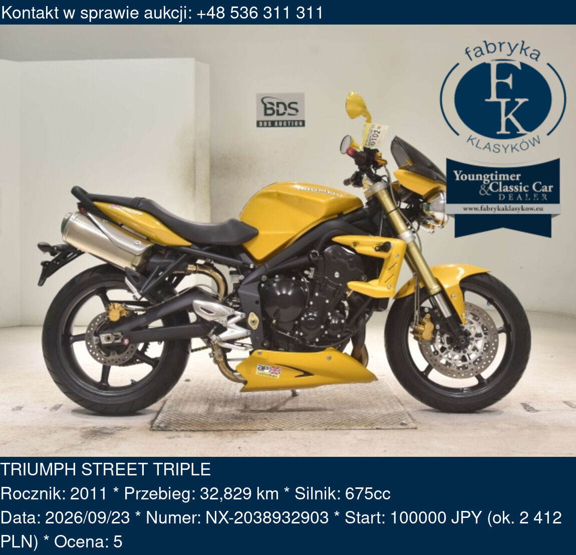 TRIUMPH STREET TRIPLE 2011 - zdjęcie 2