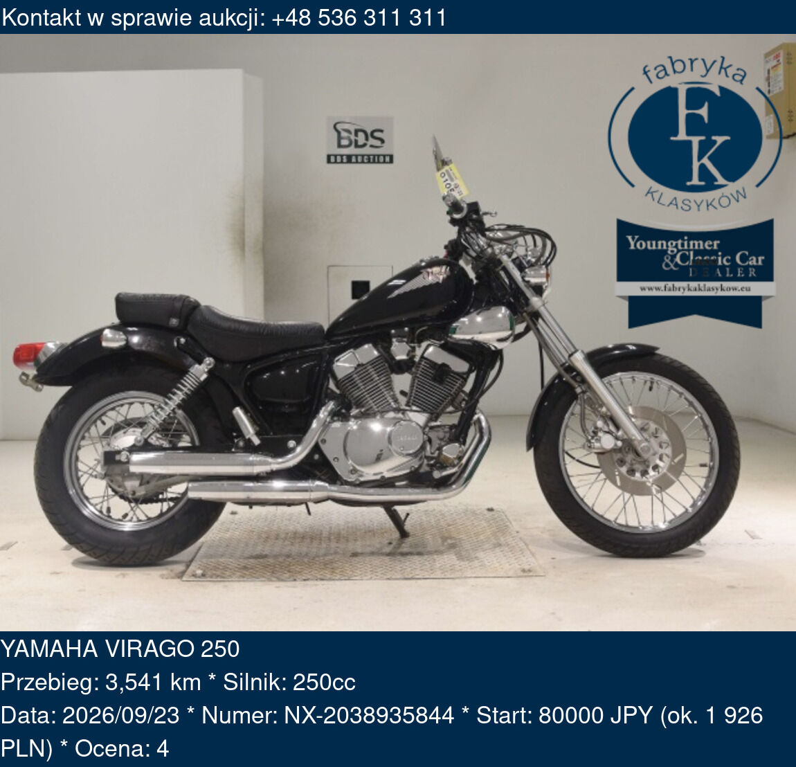 YAMAHA VIRAGO 250  - zdjęcie 2
