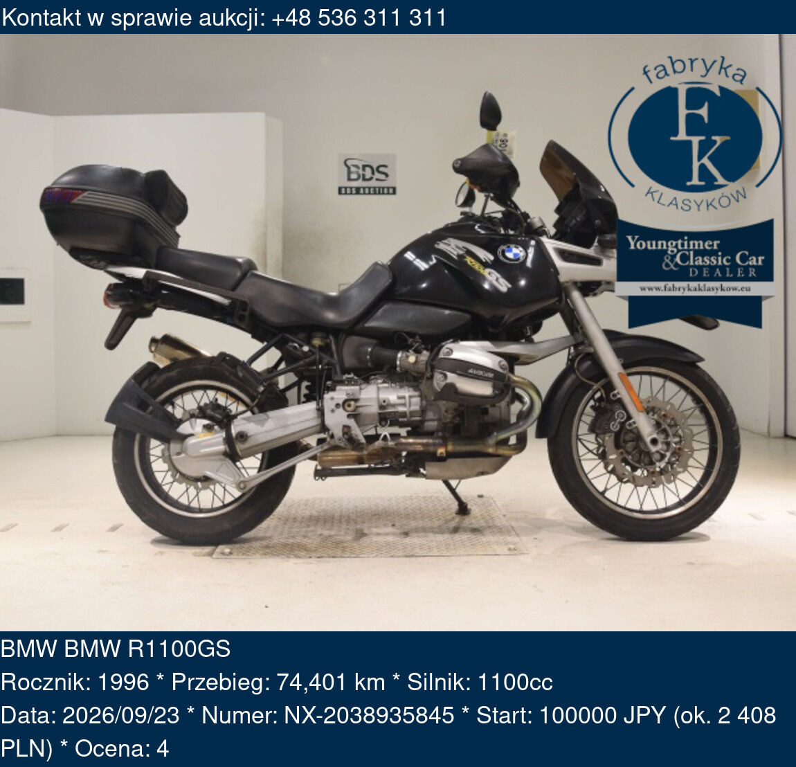 BMW BMW R1100GS 1996 - zdjęcie 2