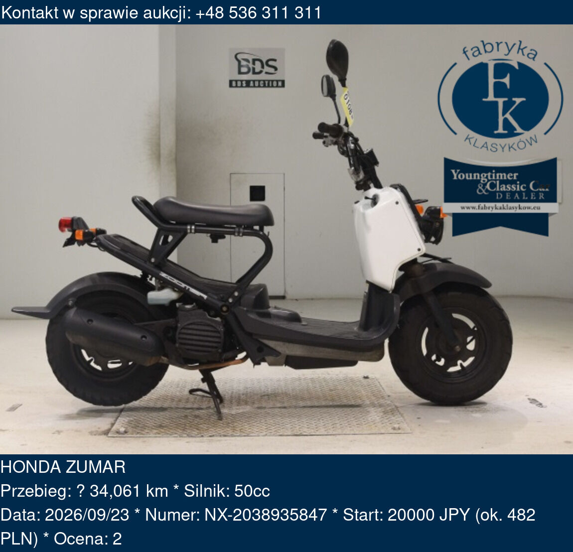HONDA ZUMAR  - zdjęcie 2
