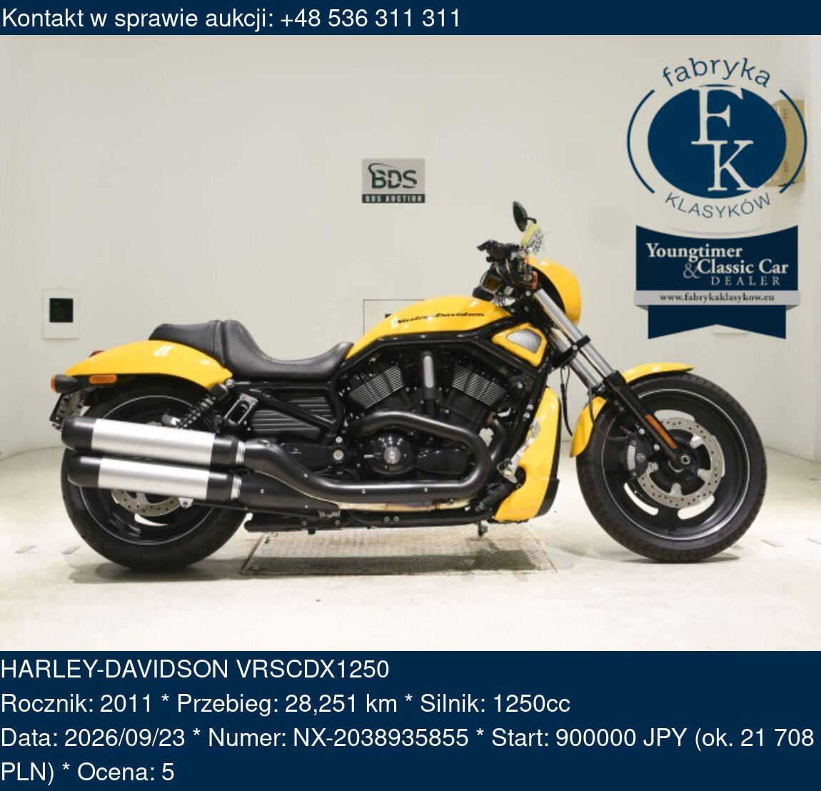 HARLEY-DAVIDSON VRSCDX1250 2011 - zdjęcie 2