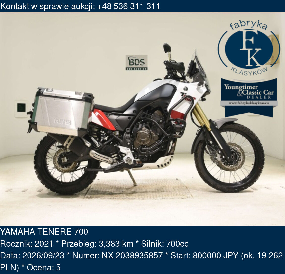 YAMAHA TENERE 700 2021 - zdjęcie 2