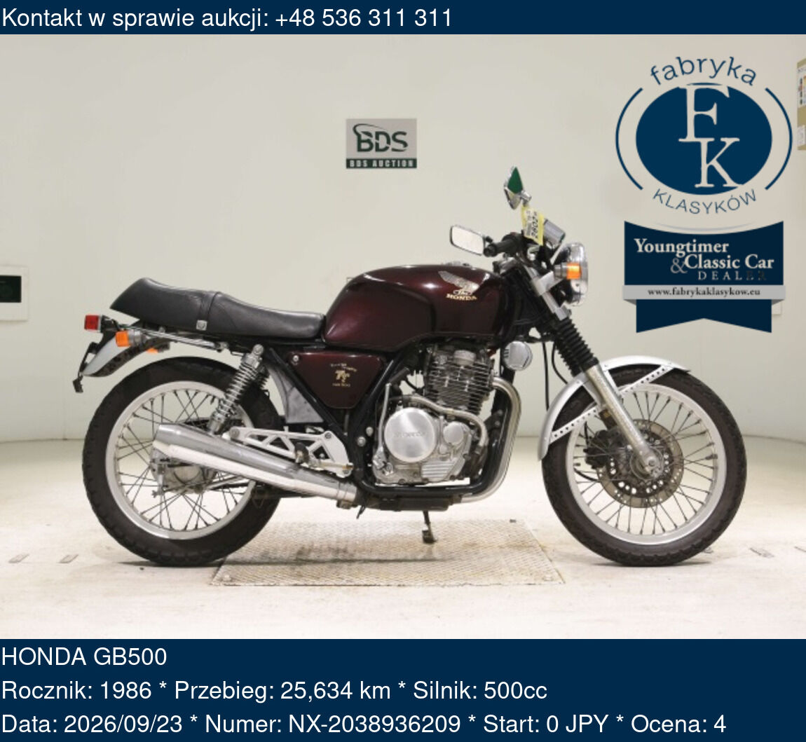 HONDA GB500 1986 - zdjęcie 2