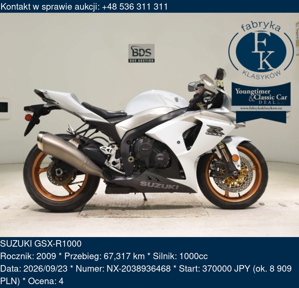 SUZUKI GSX-R1000 2009 - zdjęcie 2
