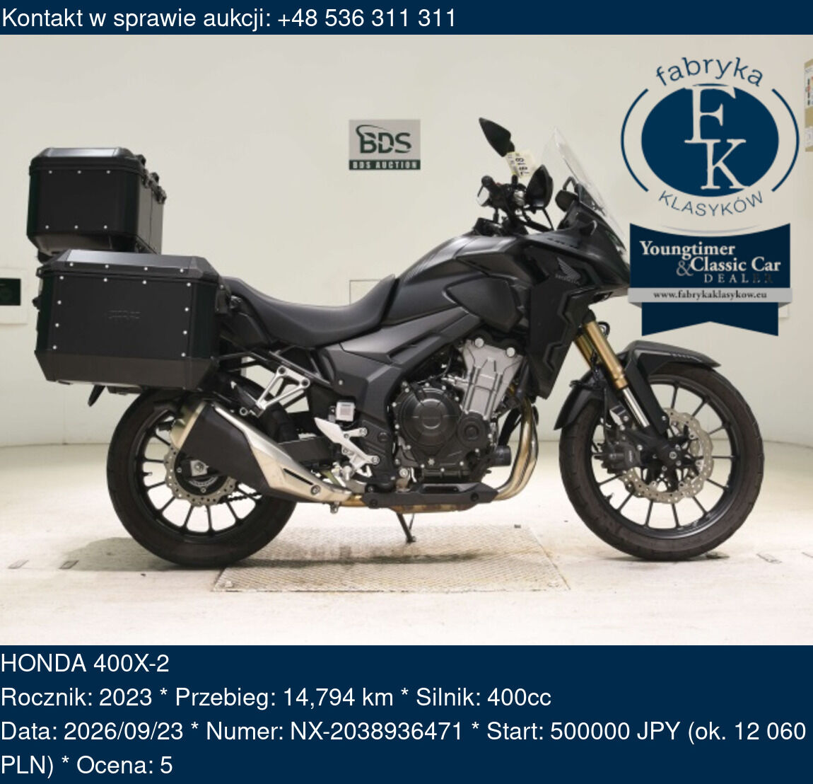 HONDA 400X-2 2023 - zdjęcie 2
