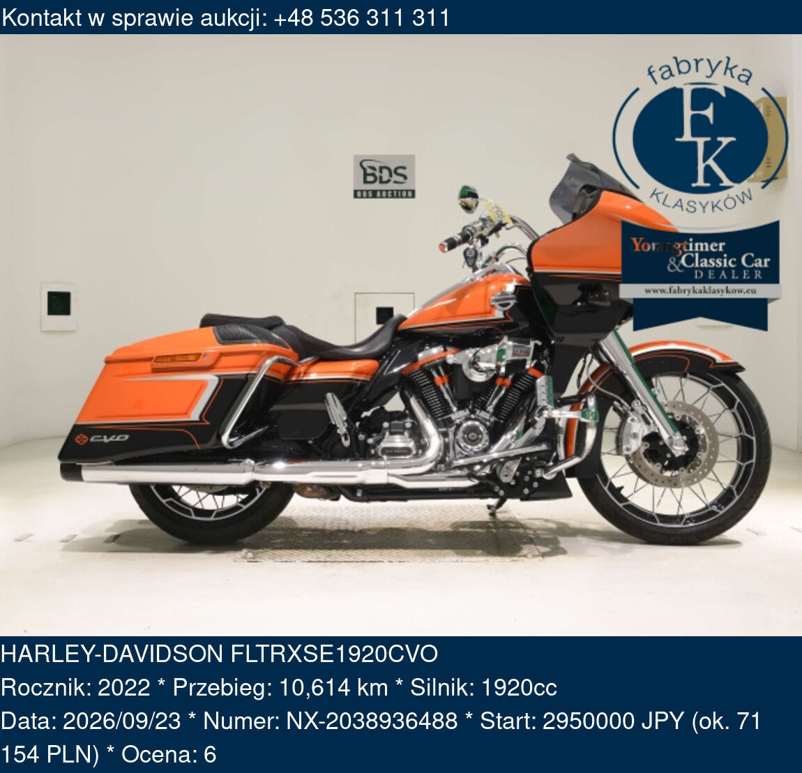 HARLEY-DAVIDSON FLTRXSE1920CVO 2022 - zdjęcie 2
