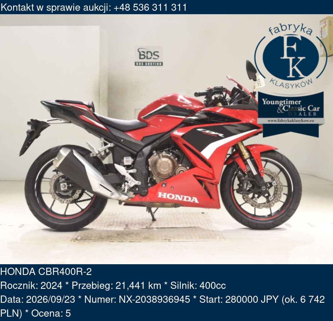 HONDA CBR400R-2 2024 - zdjęcie 2