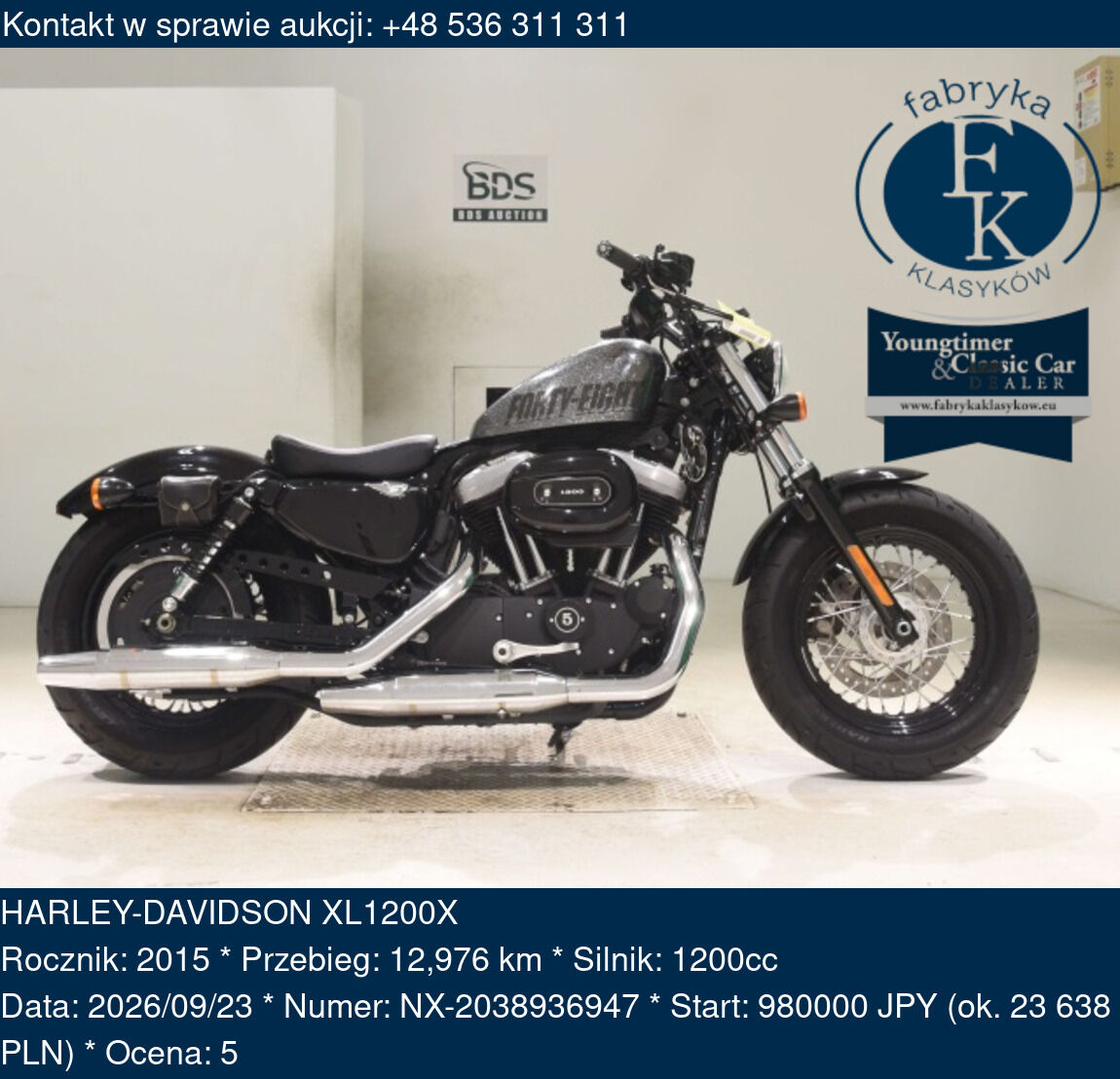 HARLEY-DAVIDSON XL1200X 2015 - zdjęcie 2