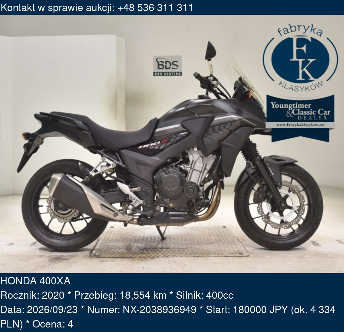 HONDA 400XA 2020 - zdjęcie 2