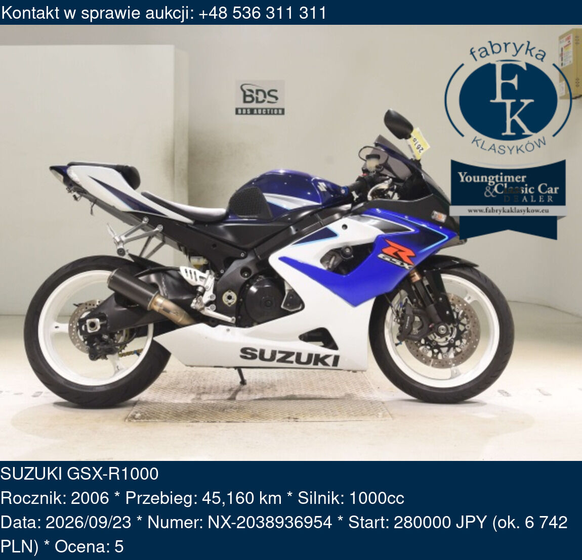 SUZUKI GSX-R1000 2006 - zdjęcie 2