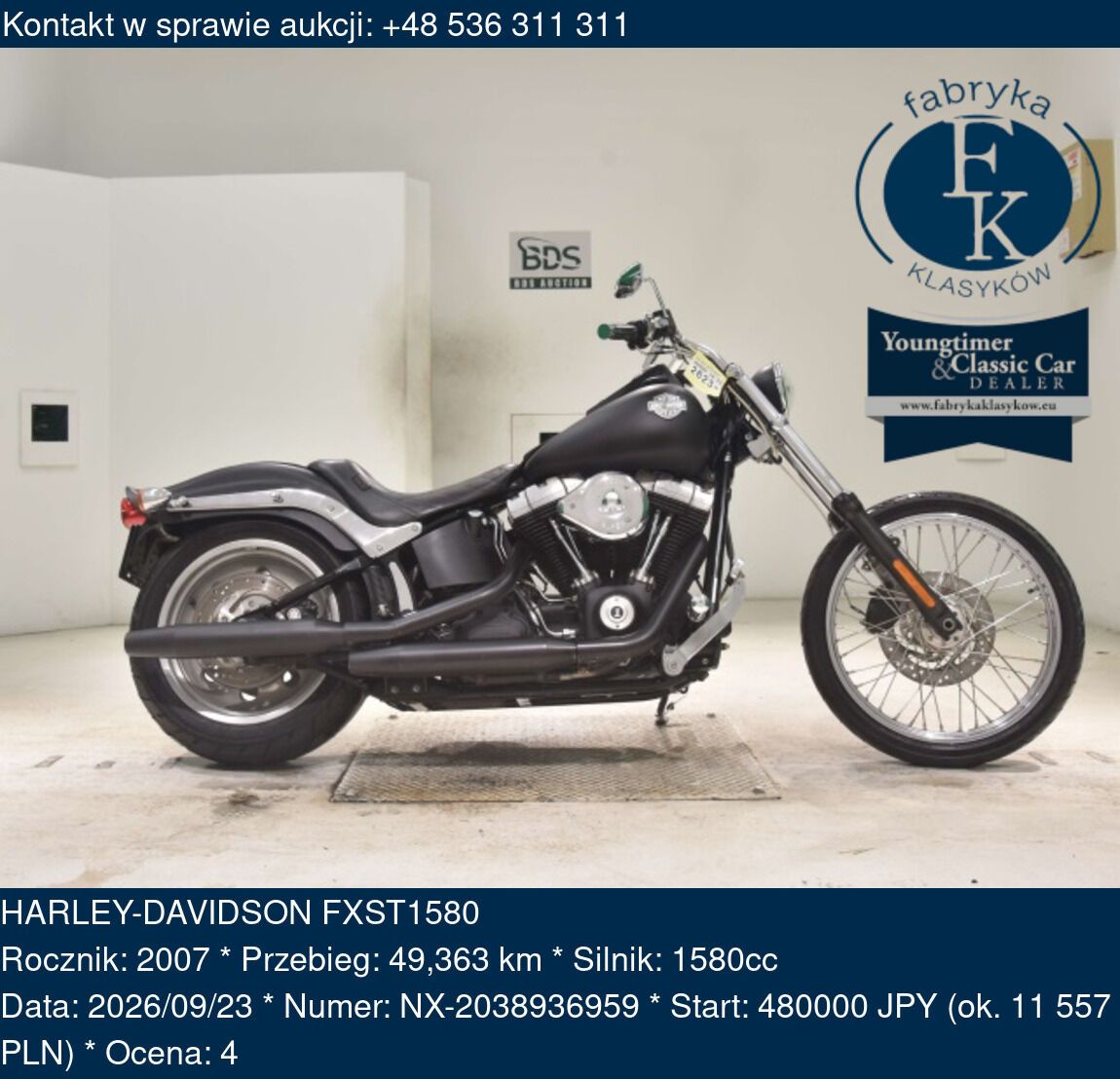 HARLEY-DAVIDSON FXST1580 2007 - zdjęcie 2