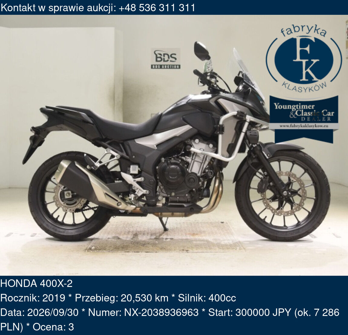 HONDA 400X-2 2019 - zdjęcie 2