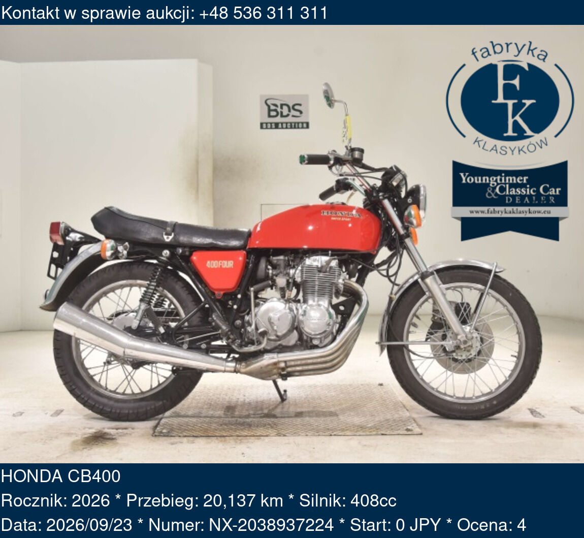 HONDA CB400 2026 - zdjęcie 2