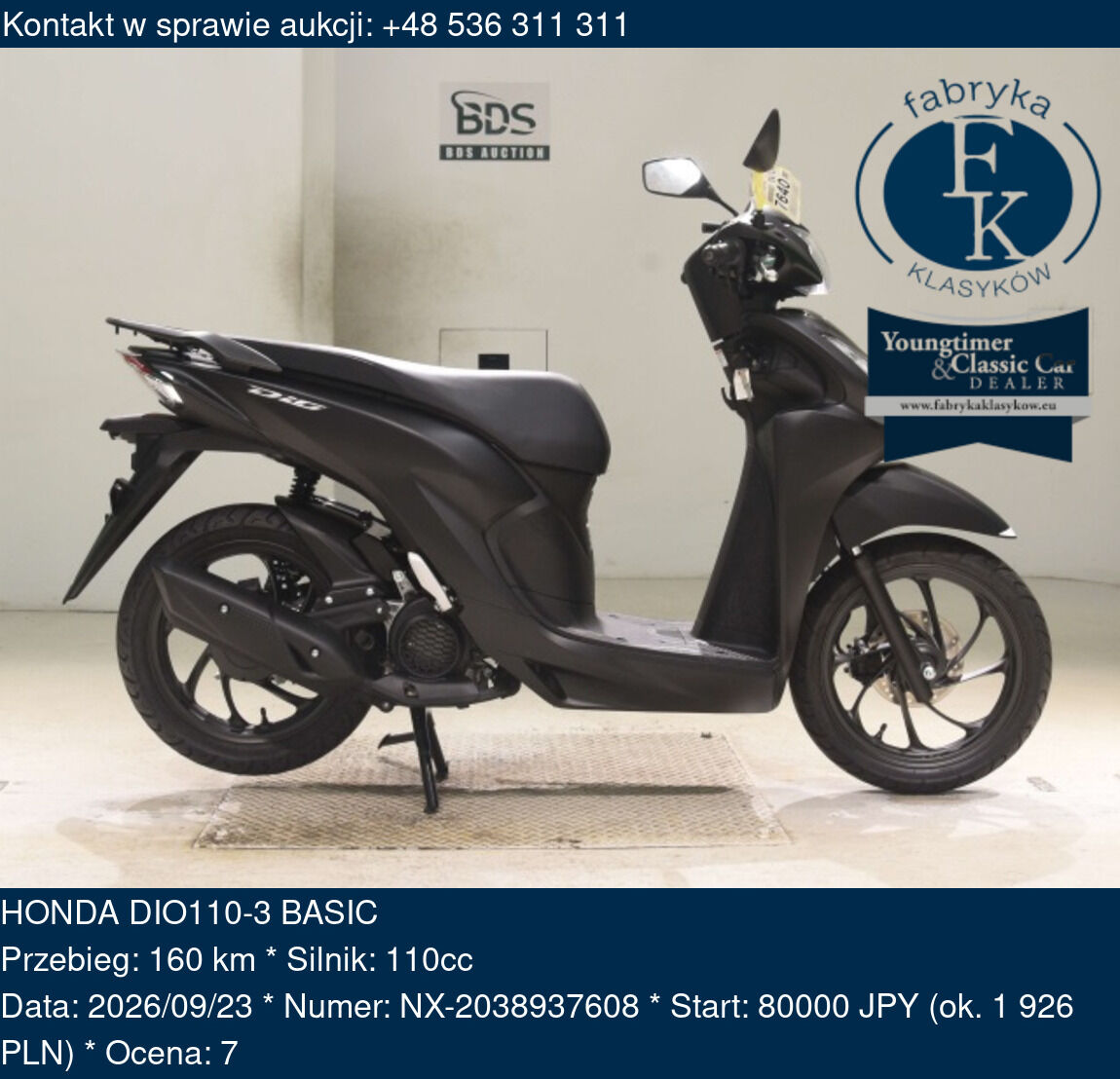 HONDA DIO110-3 BASIC  - zdjęcie 2