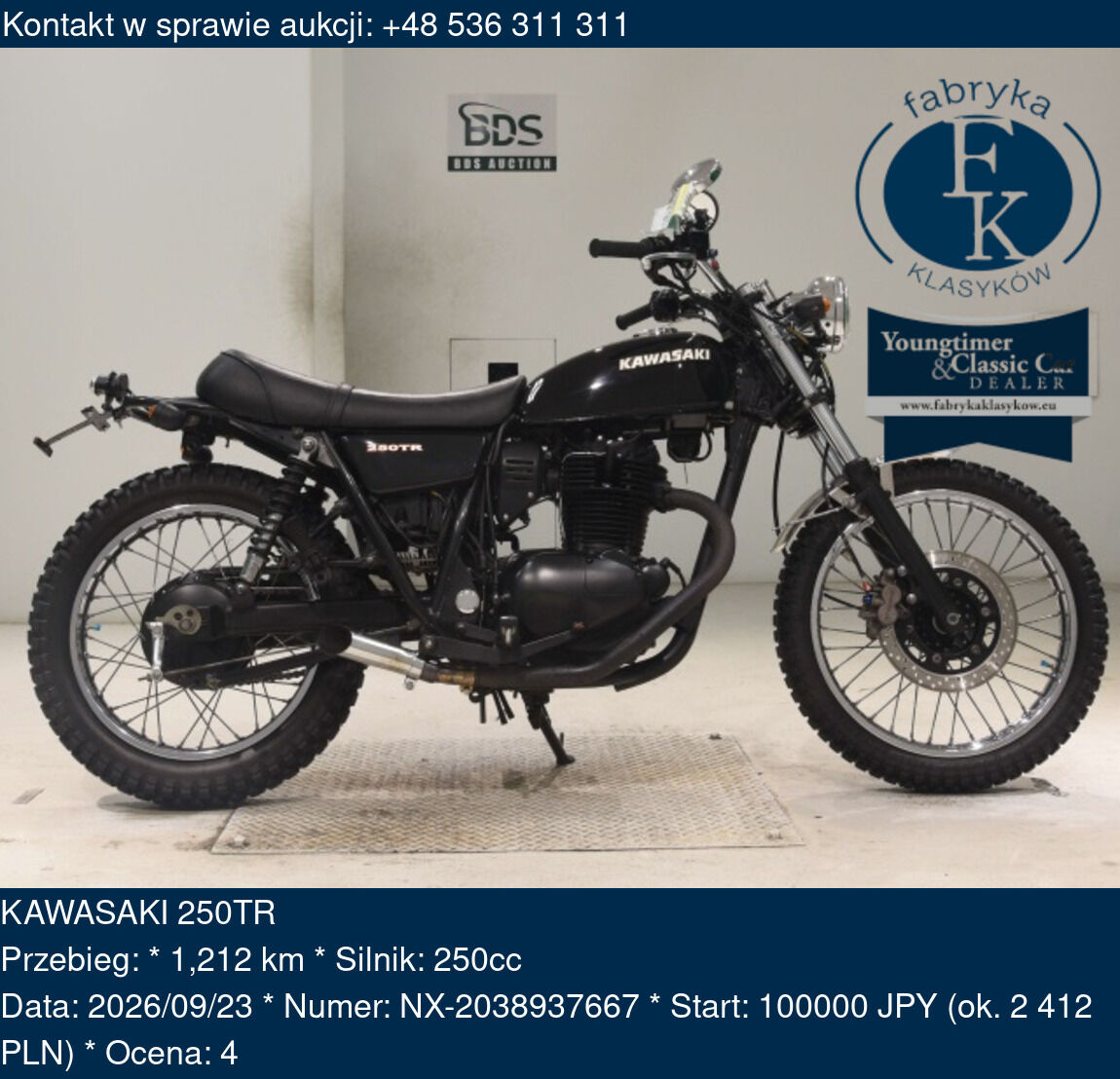 KAWASAKI 250TR  - zdjęcie 2
