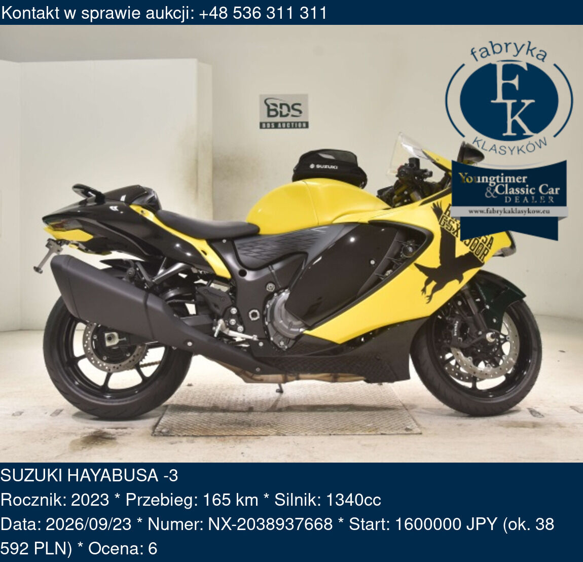 SUZUKI HAYABUSA -3 2023 - zdjęcie 2
