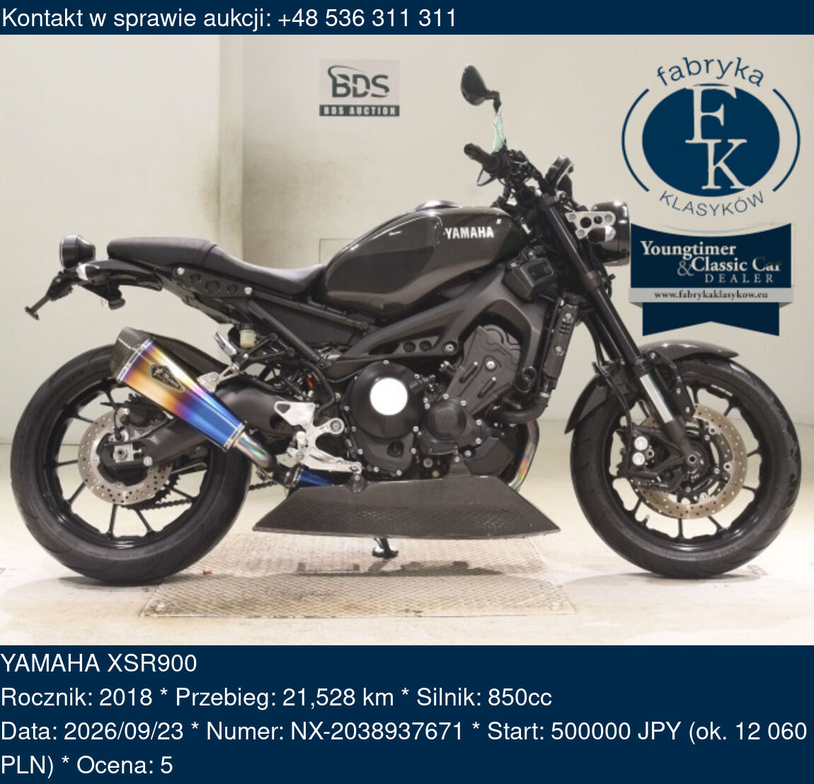 YAMAHA XSR900 2018 - zdjęcie 2