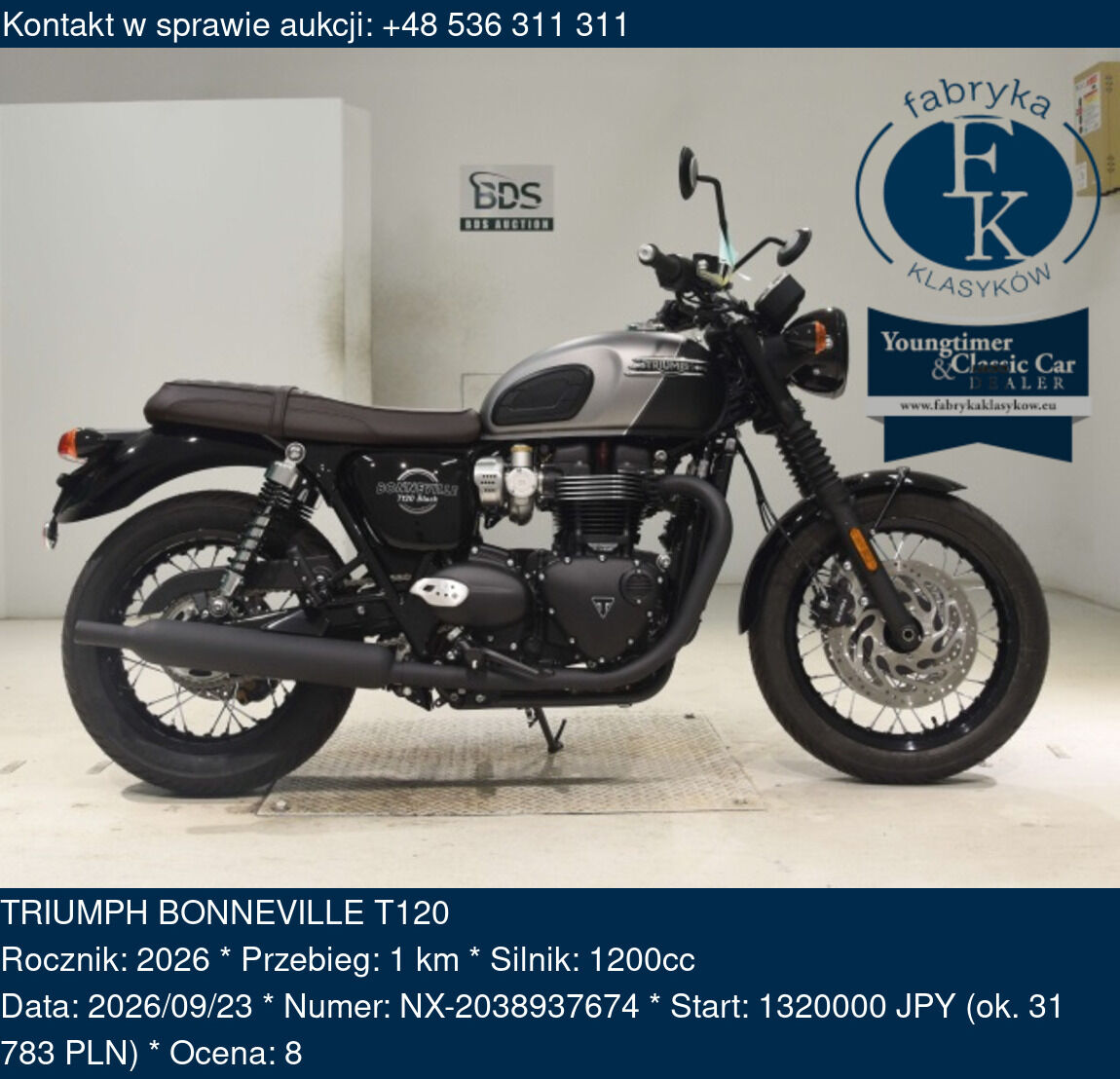 TRIUMPH BONNEVILLE T120 2026 - zdjęcie 2