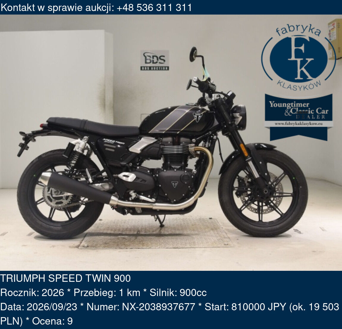 TRIUMPH SPEED TWIN 900 2026 - zdjęcie 2