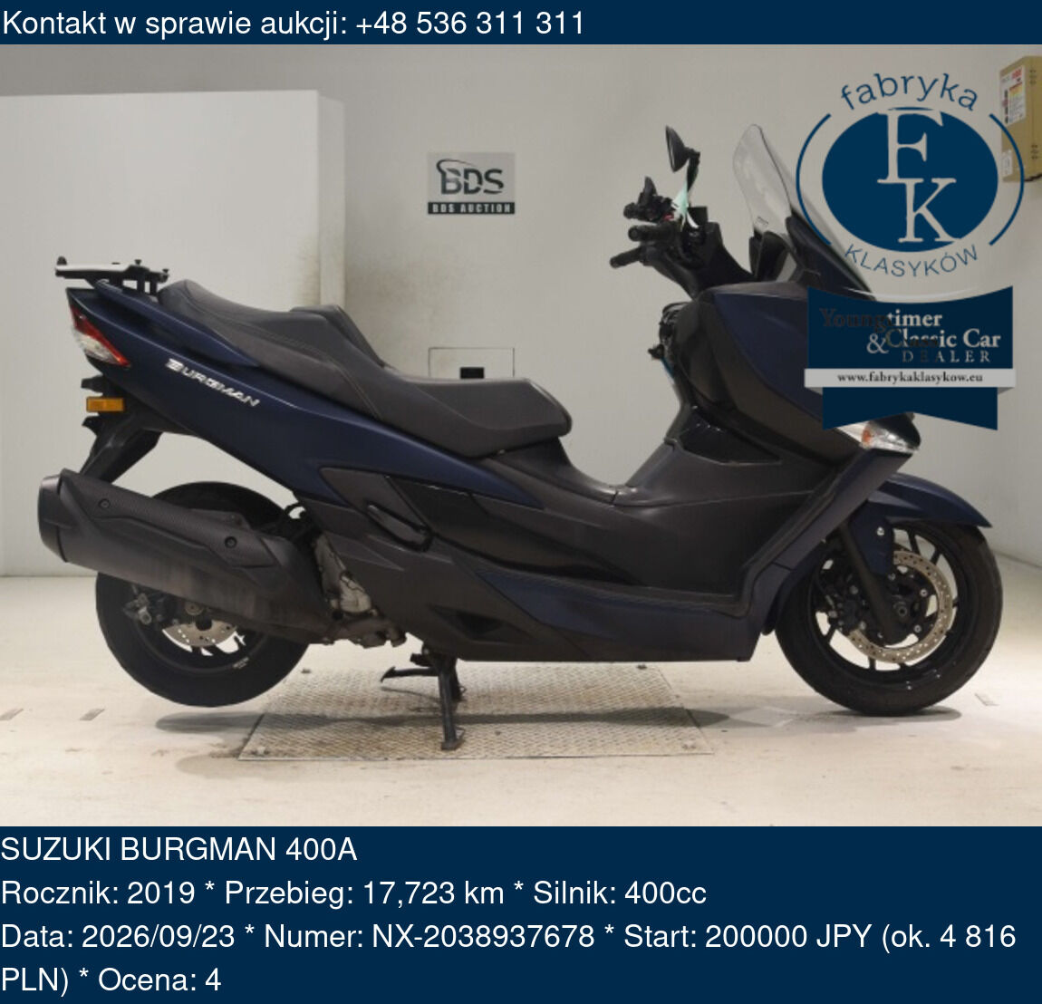 SUZUKI BURGMAN 400A 2019 - zdjęcie 2