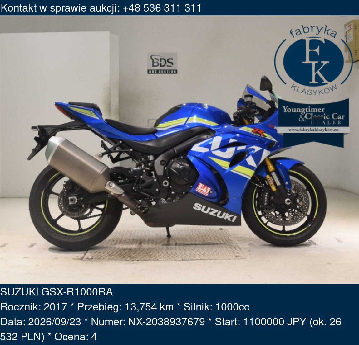 SUZUKI GSX-R1000RA 2017 - zdjęcie 2