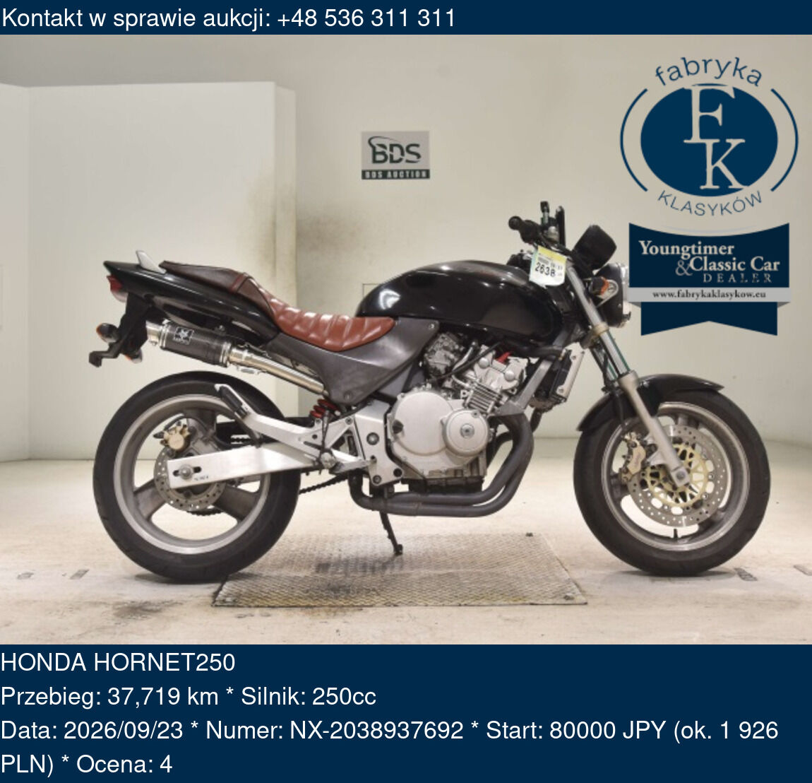 HONDA HORNET250  - zdjęcie 2