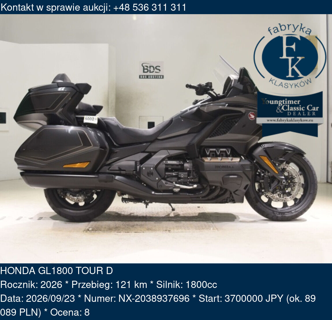 HONDA GL1800 TOUR D 2026 - zdjęcie 2