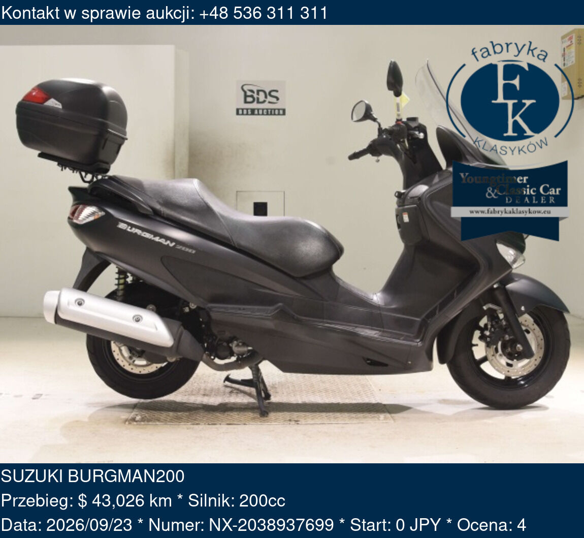 SUZUKI BURGMAN200  - zdjęcie 2