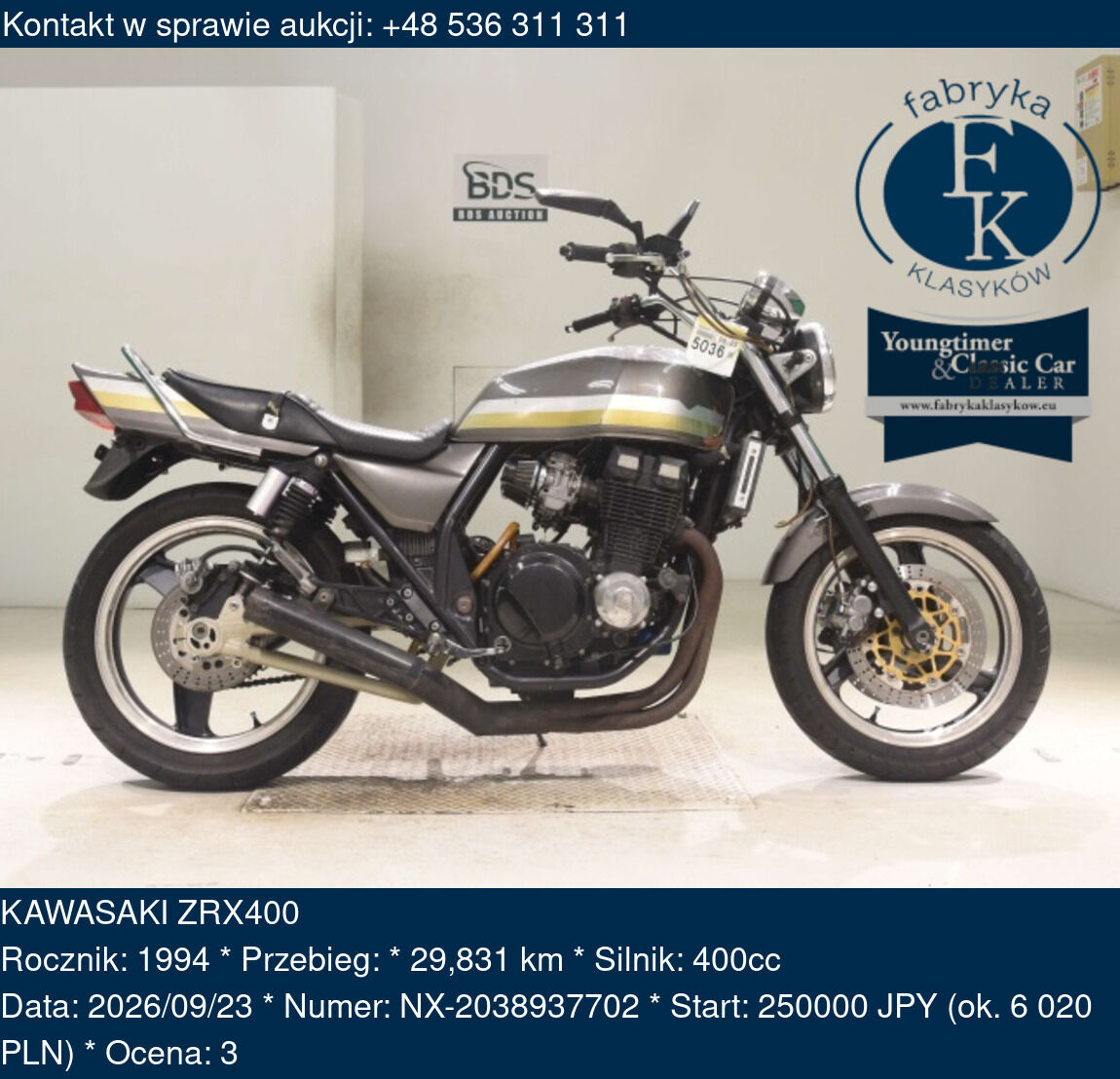 KAWASAKI ZRX400 1994 - zdjęcie 2