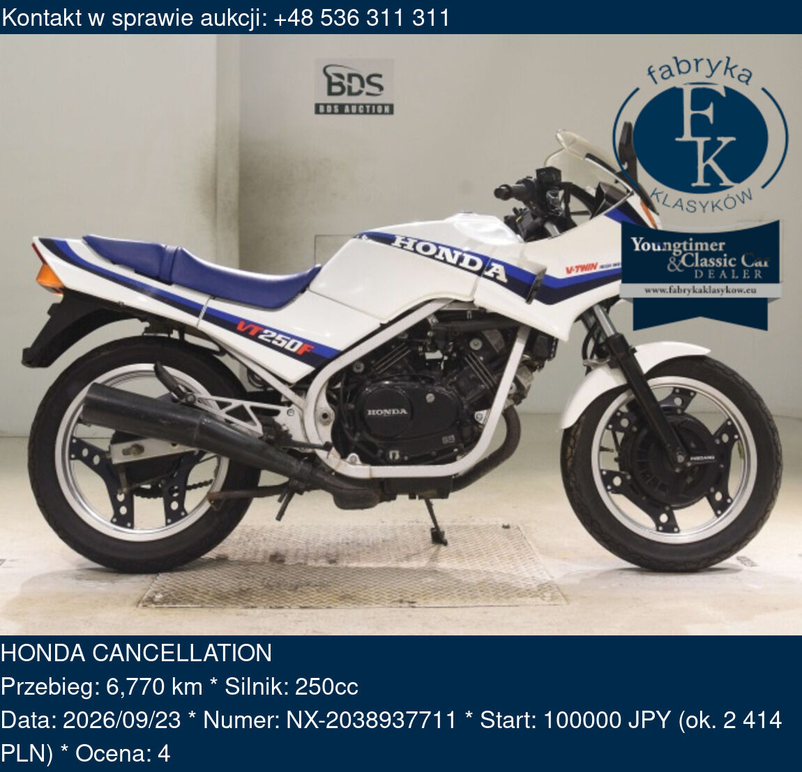 HONDA CANCELLATION  - zdjęcie 2