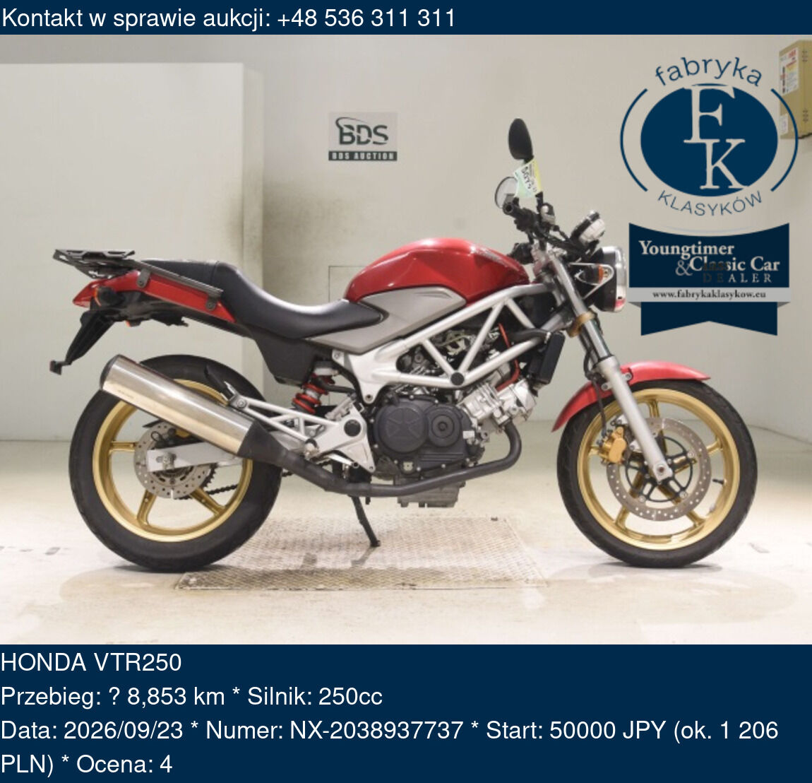HONDA VTR250  - zdjęcie 2