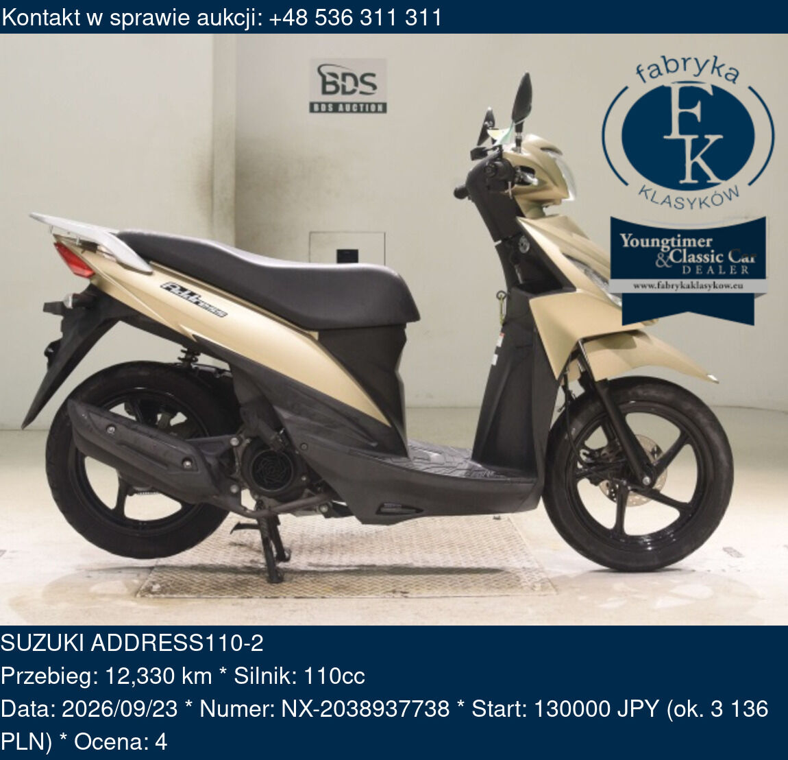 SUZUKI ADDRESS110-2 - zdjęcie 2