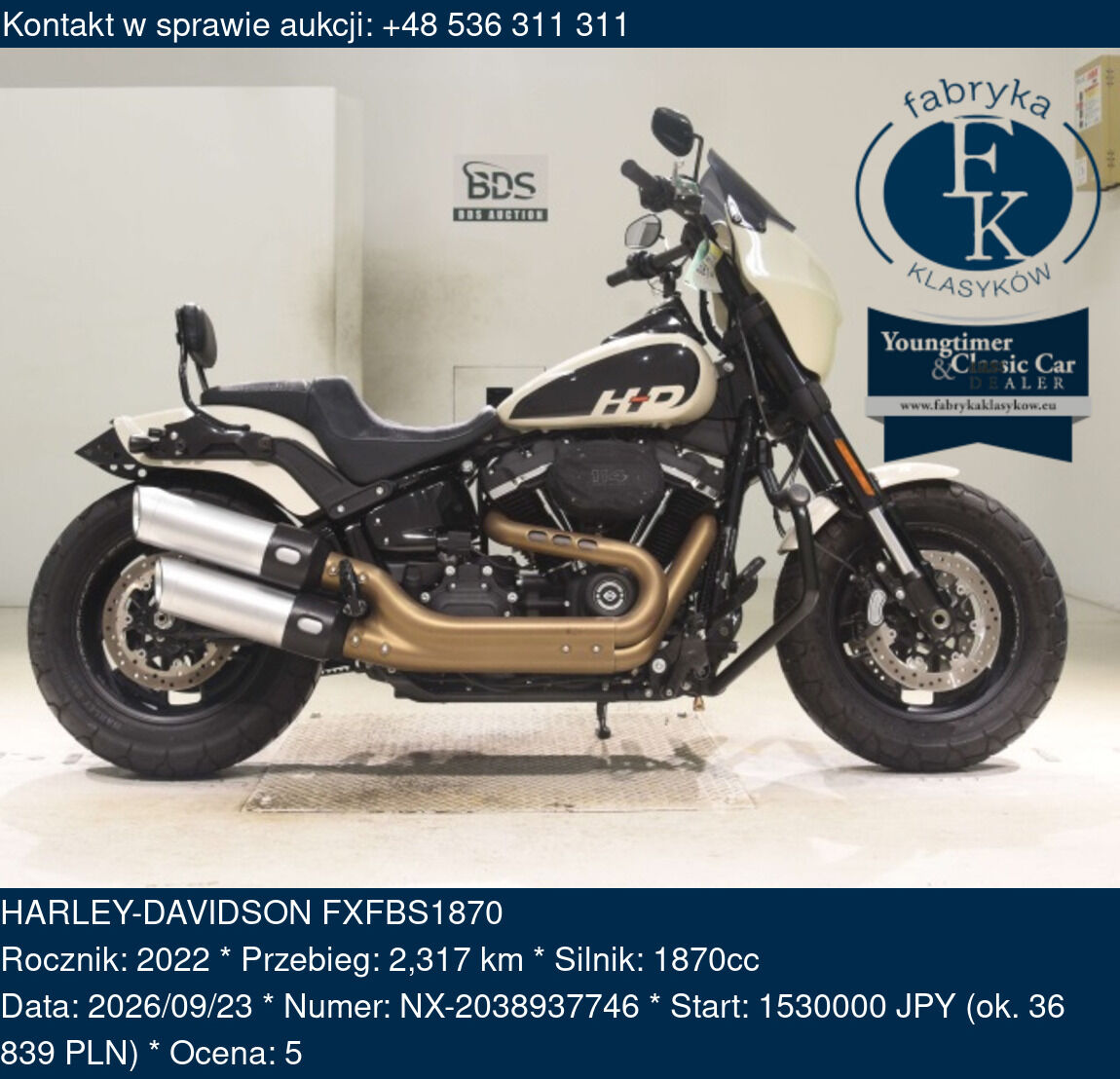 HARLEY-DAVIDSON FXFBS1870 2022 - zdjęcie 2