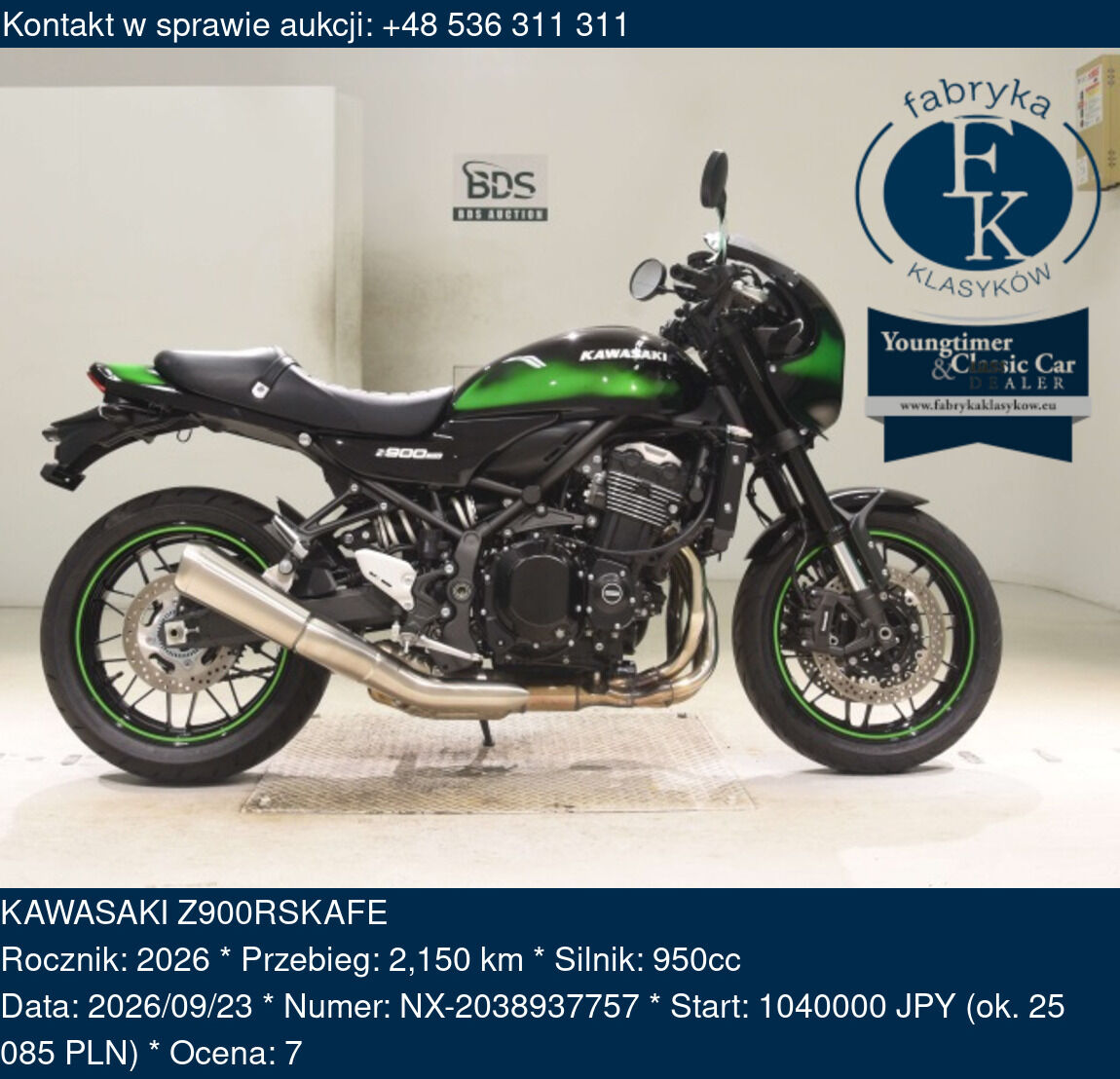 KAWASAKI Z900RSKAFE 2026 - zdjęcie 2