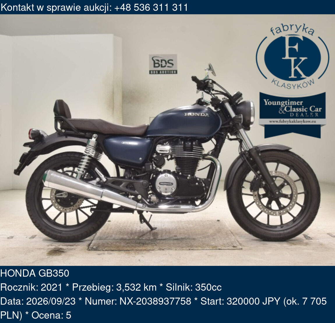 HONDA GB350 2021 - zdjęcie 2