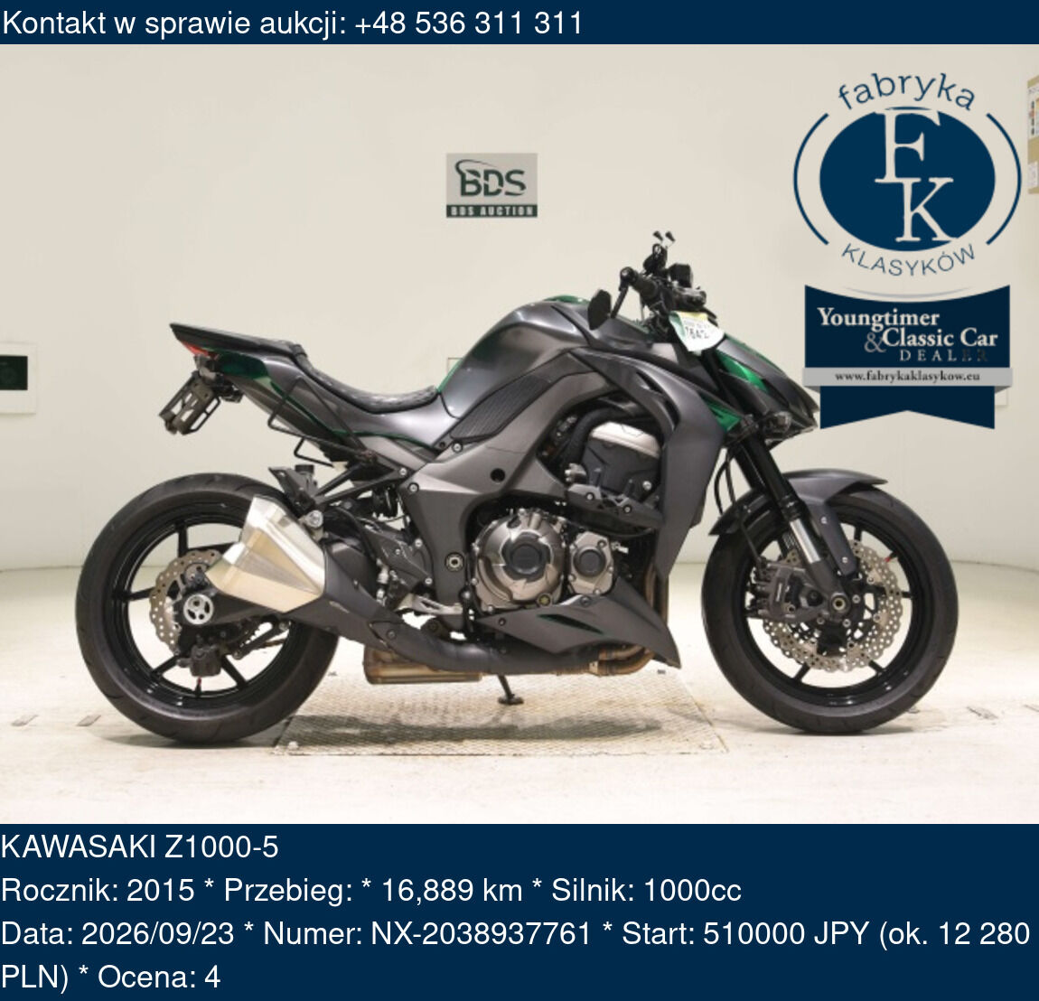KAWASAKI Z1000-5 2015 - zdjęcie 2