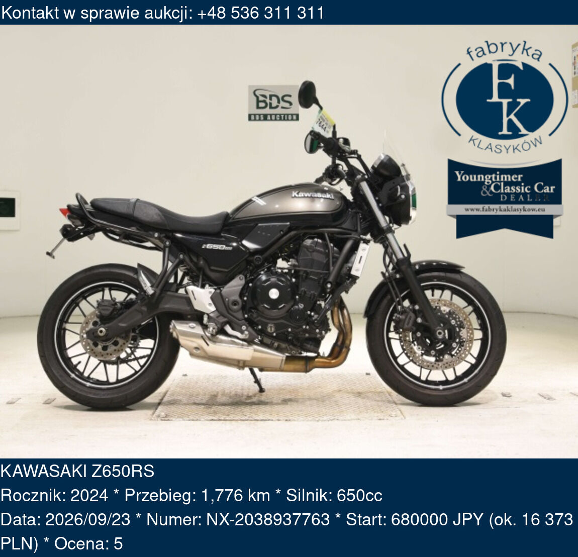 KAWASAKI Z650RS 2024 - zdjęcie 2