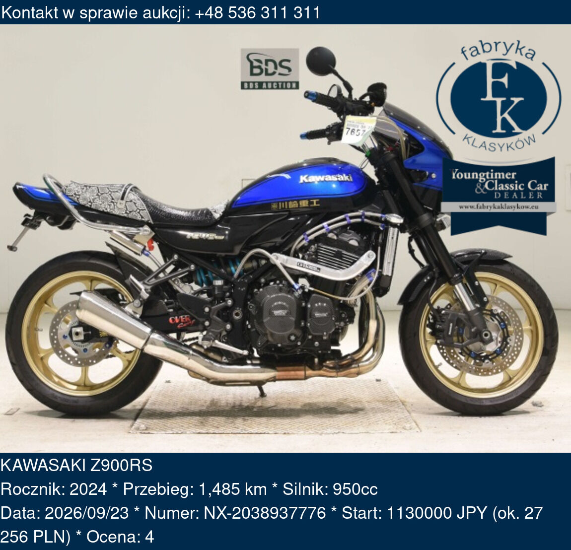KAWASAKI Z900RS 2024 - zdjęcie 2