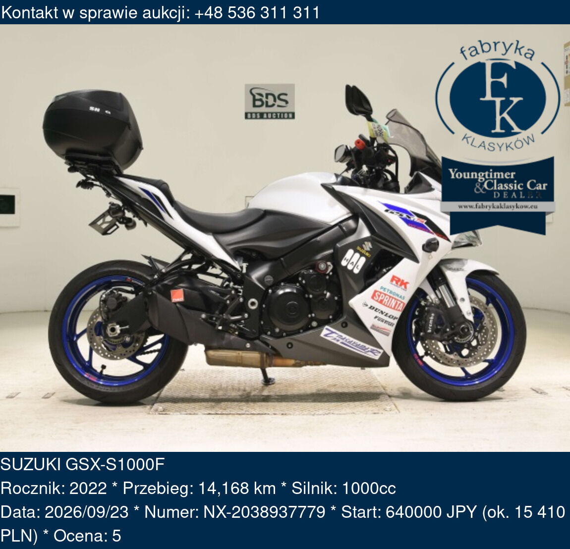 SUZUKI GSX-S1000F 2022 - zdjęcie 2