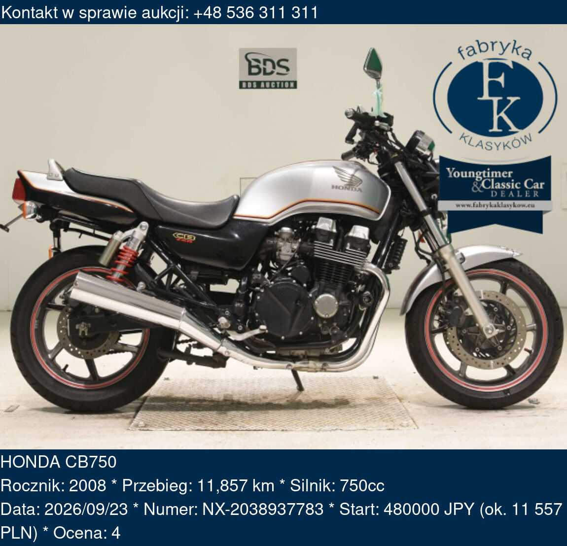 HONDA CB750 2008 - zdjęcie 2